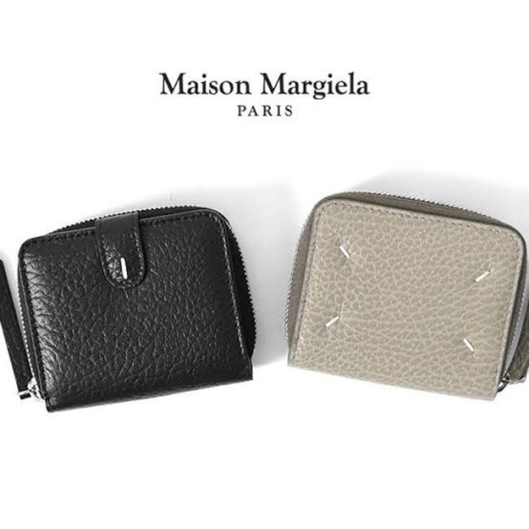 MaisonMargiela COMPACT ZIP AROUND BLACK