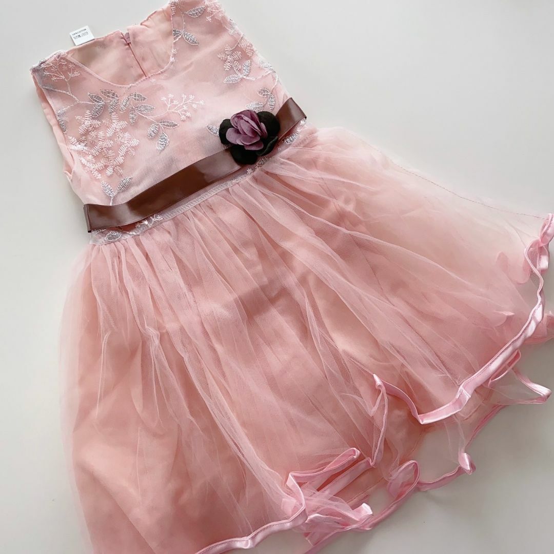 新品 110㎝ お花のドレス ピンク 女の子 キッズ フォーマル
