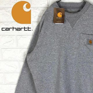 カーハート(carhartt)のカーハート 人気 未使用スウェットトレーナー メキシコ製 刺繡ワンポイントロゴ(スウェット)