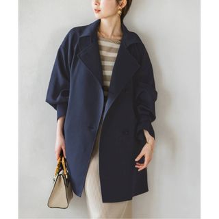 l'or  Stand-collar Long Coat  ロル