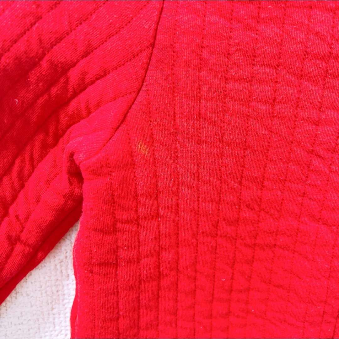 PETIT BATEAU(プチバトー)の赤カーディガン🎀 キッズ/ベビー/マタニティのベビー服(~85cm)(カーディガン/ボレロ)の商品写真