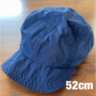 ムジルシリョウヒン(MUJI (無印良品))のMUJI キッズ　キャップ　ネイビー　52センチ(帽子)