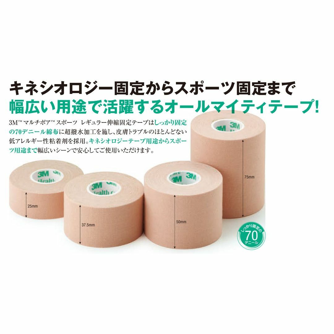 FlexU キネシオロジーテープ バルクパック （140プレカット 幅：5cm 長さ：25cm）