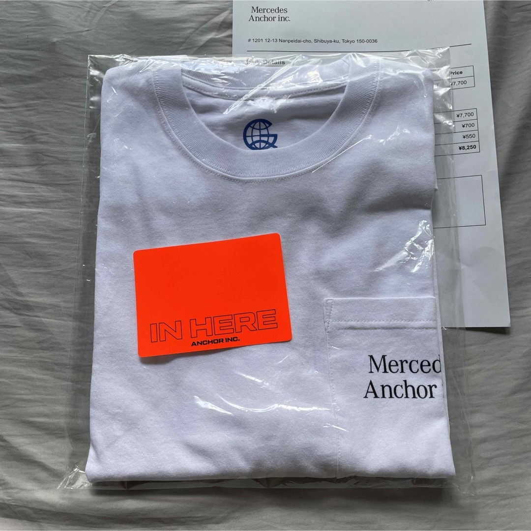 Mercedes anchor inc. ポケットTシャツ 白　L