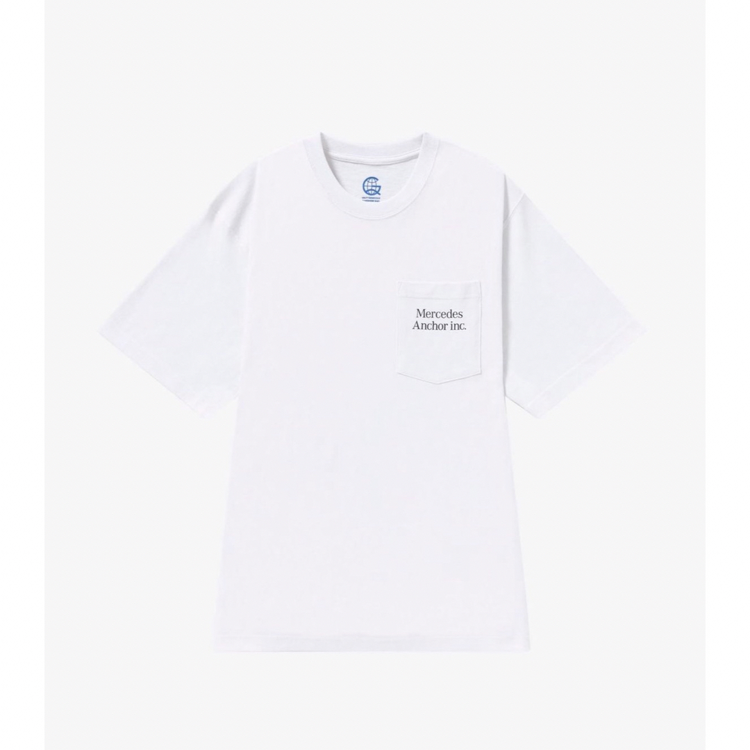 1LDK SELECT(ワンエルディーケーセレクト)のMercedes Anchor Inc Pocket Tee 白 L メンズのトップス(Tシャツ/カットソー(半袖/袖なし))の商品写真