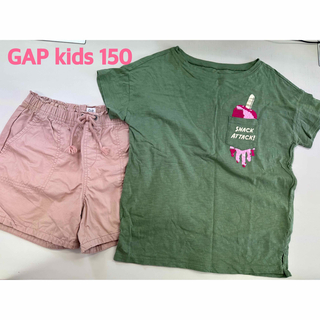 ギャップキッズ(GAP Kids)のギャップキッズ　GAP 150 女の子　夏　Tシャツ　半袖　キュロット (Tシャツ/カットソー)