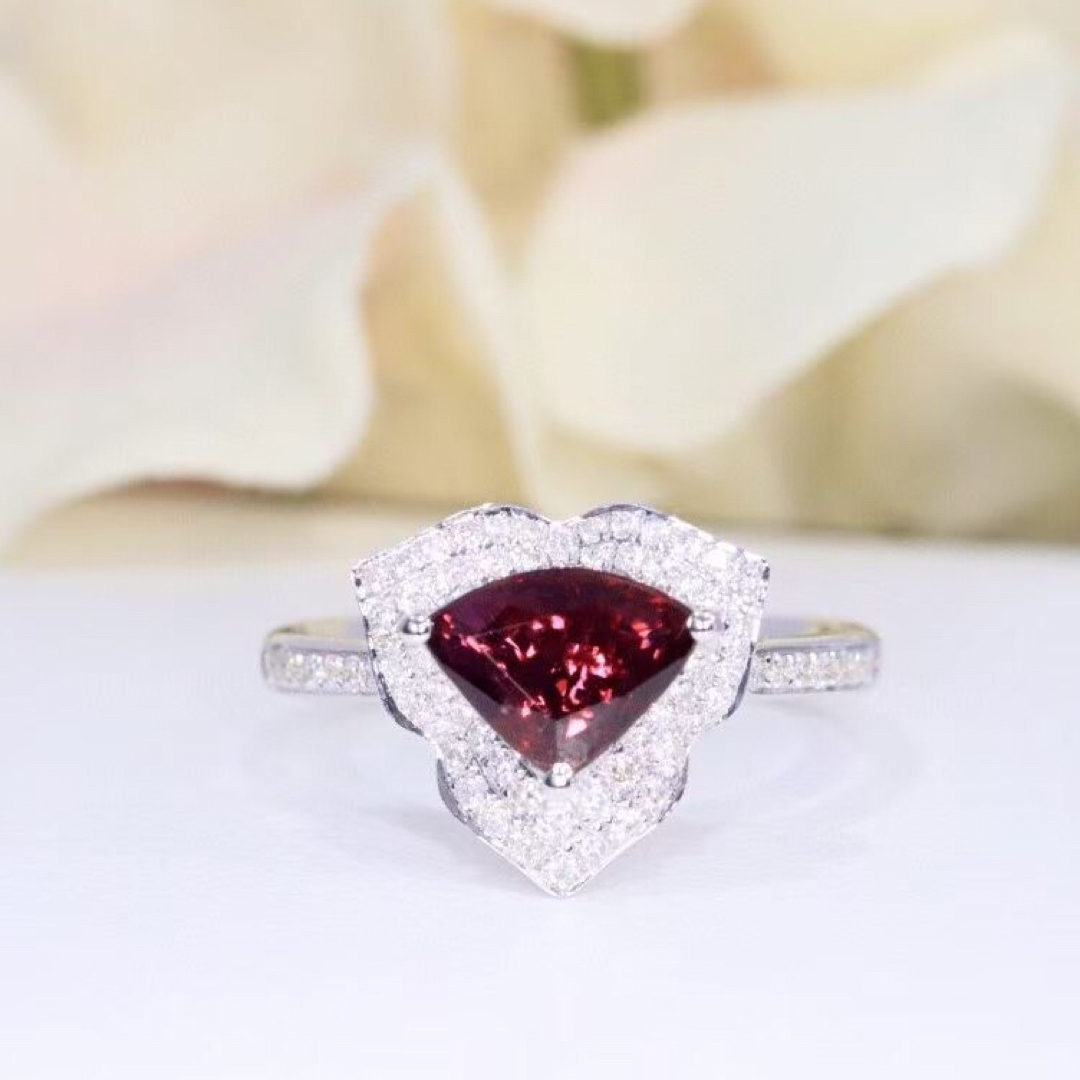 天然 ルビー ダイヤモンド  ブレスレット5.05ct k18 f