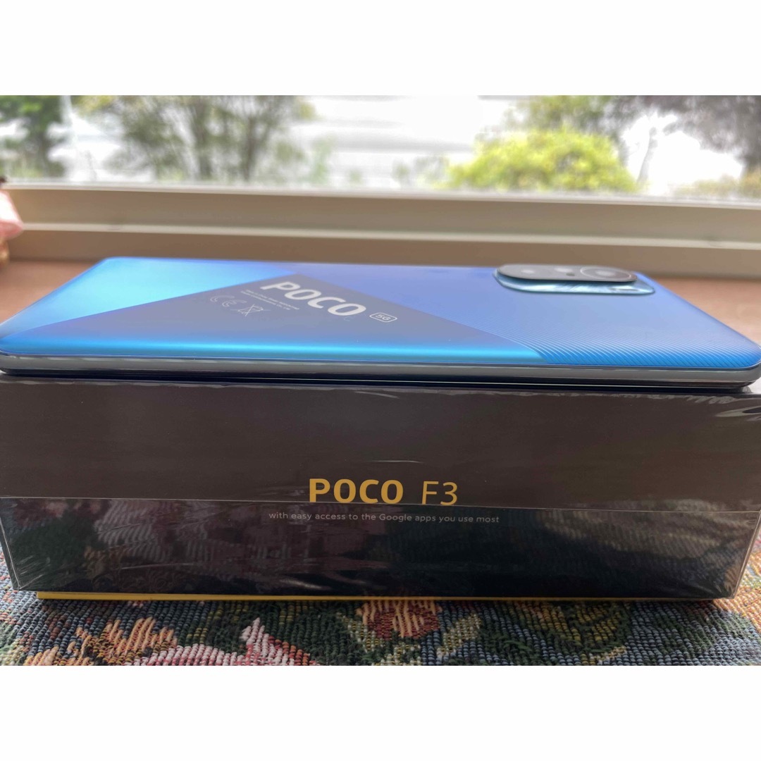 超美品】Xiaomi POCO F3 RAM 8GB/ROM 128GBブルー - スマートフォン本体