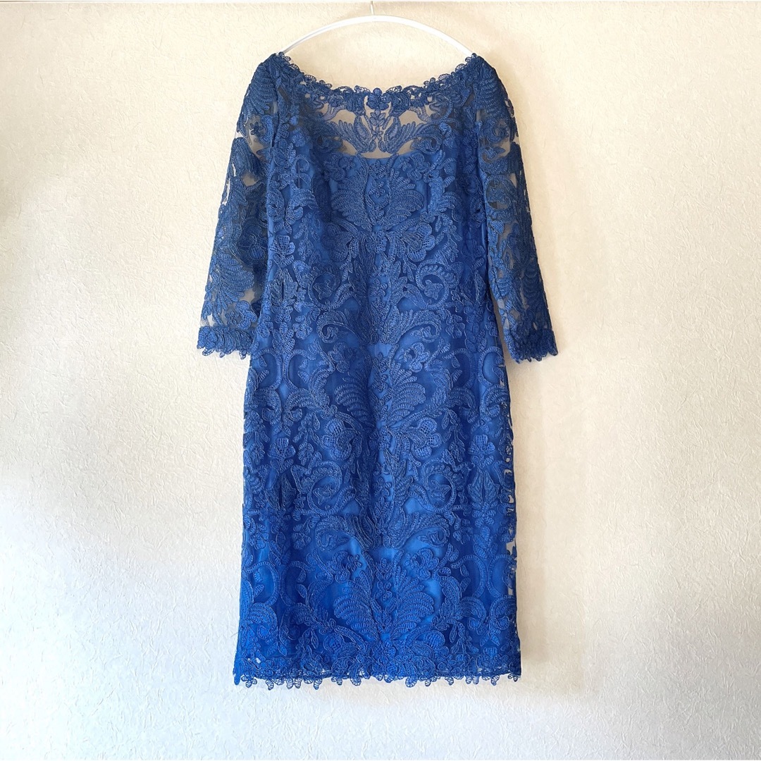 TADASHI SHOJI コードレース 七分袖 ワンピース US2