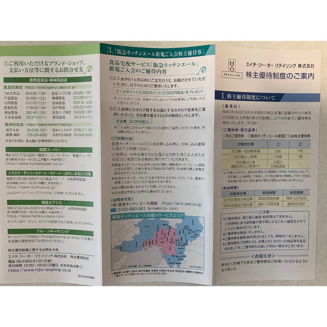 H2O エイチツーオーリテイリング 株主優待券 10枚セットの通販 by よし