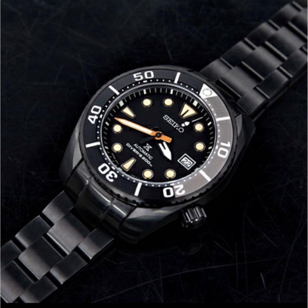 SEIKO(セイコー)の限定モデル SEIKO オールブラック プロスペックスダイバースキューバ 自動巻 メンズの時計(腕時計(アナログ))の商品写真