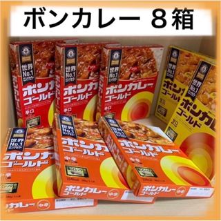 【大塚食品 ボンカレー ゴールド 8箱】辛口3、中辛3、甘口2(レトルト食品)