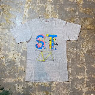 フルーツオブザルーム(FRUIT OF THE LOOM)の90s フルーツオブザルーム tシャツ USA製 M グレー ピスト(Tシャツ/カットソー(半袖/袖なし))