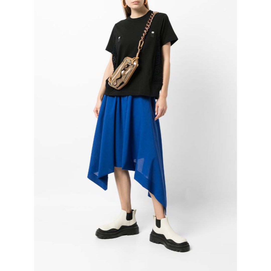 Sacai サカイ《美品✰》メッセージ　サイド　レース　カットソー　Tシャツカットソー(半袖/袖なし)