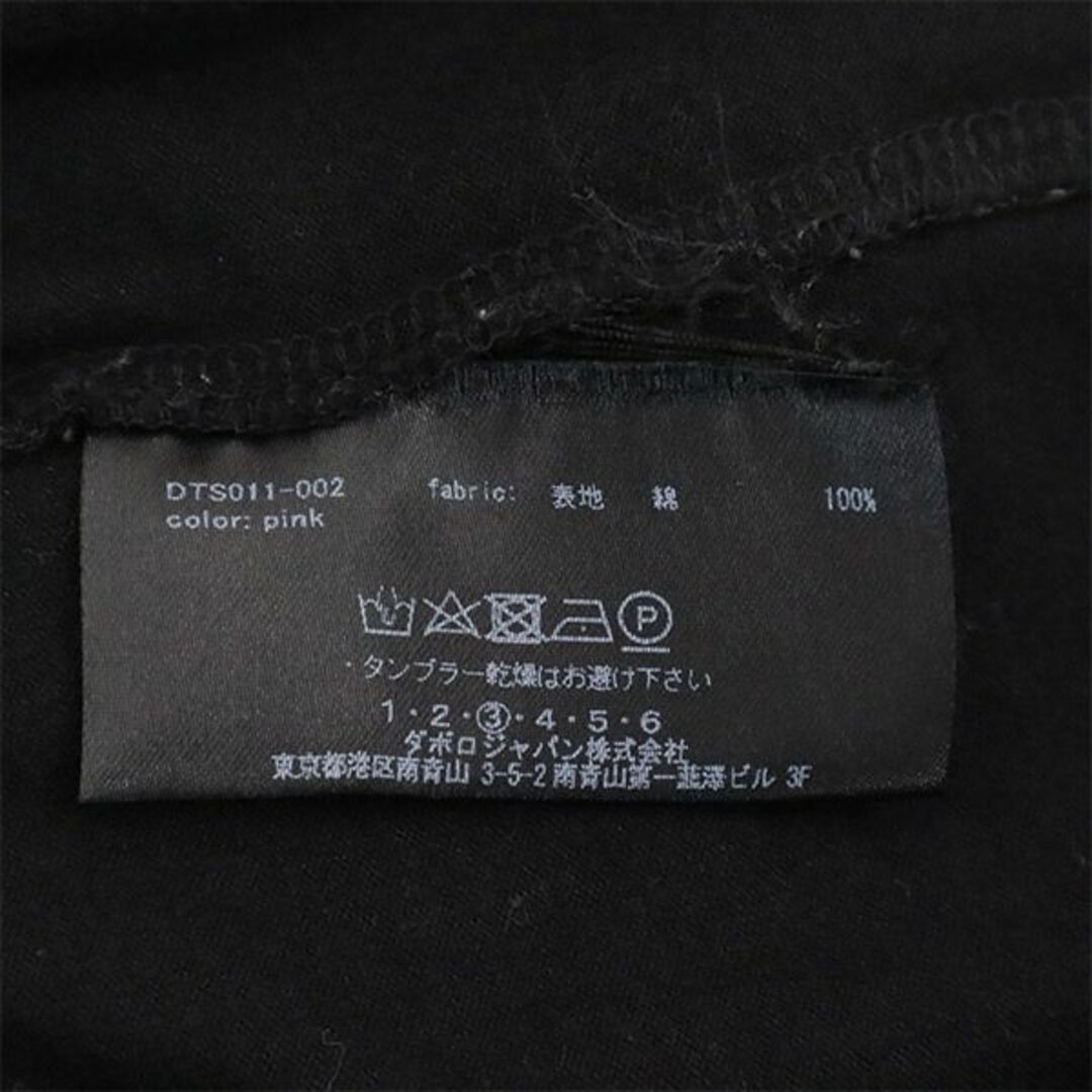 daboro - ダボロ 刺繍 半袖 Tシャツ 3 ブラック daboro メンズ 【中古