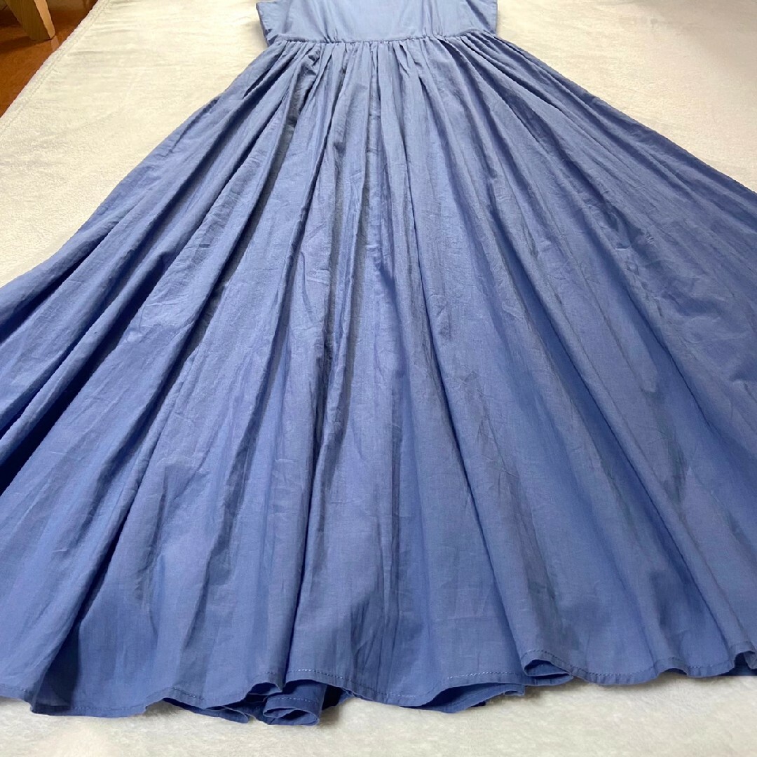 新品タグ付✨マリハ　ノーブル別注　夏のレディのドレス　ワンピース　パウダーブルー