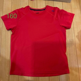 プーマ(PUMA)のキッズ　ボーイズ　Tシャツ　160 赤　メッシュ　プーマ(Tシャツ/カットソー)