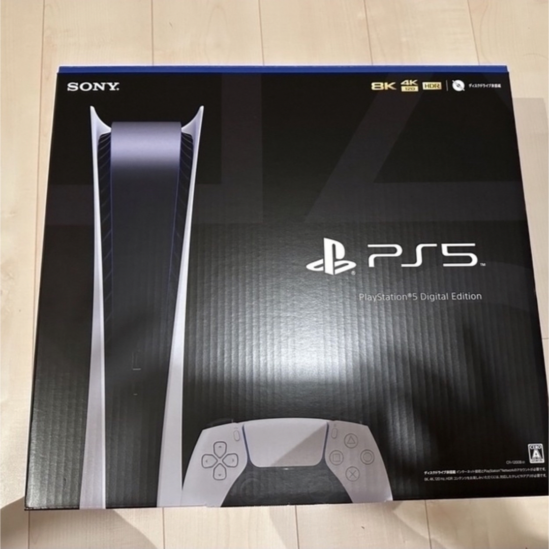 ps5 デジタルエディション　現行品 エンタメ/ホビーのゲームソフト/ゲーム機本体(家庭用ゲーム機本体)の商品写真