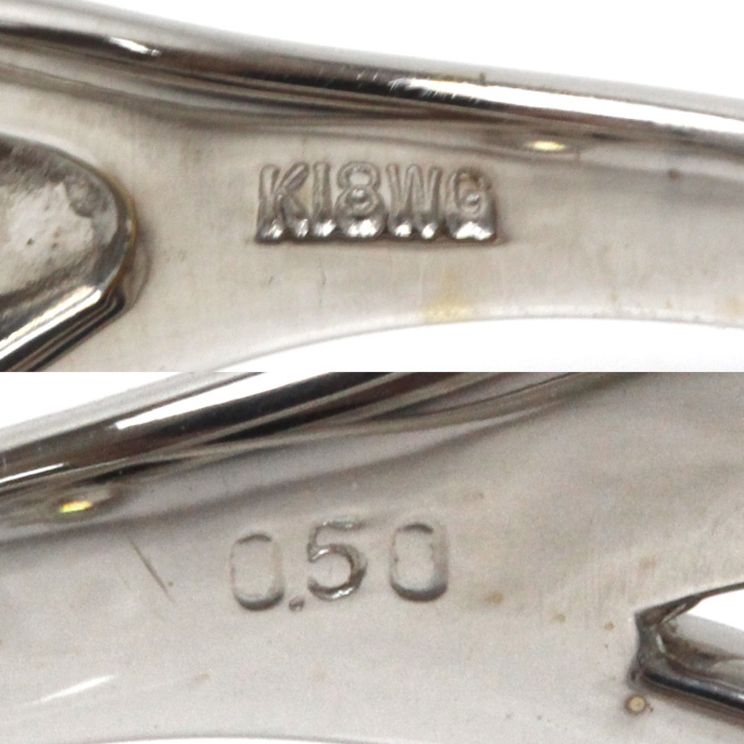 K18WG ホワイトゴールド リング・指輪 ダイヤモンド0.50ct 12号 4.2g レディース【中古】【美品】 レディースのアクセサリー(リング(指輪))の商品写真