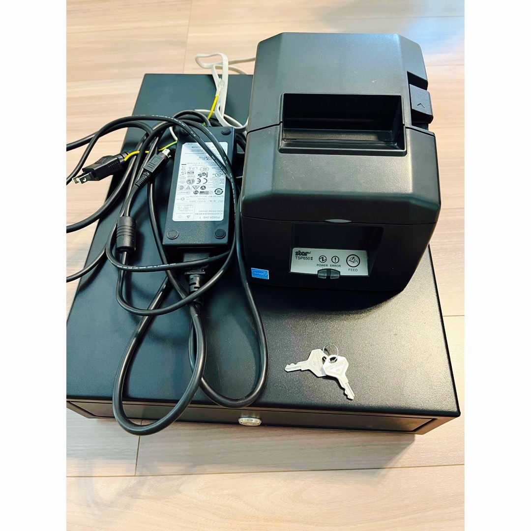 エアレジ レジプリンタ(スター精密TSP650Ⅱ)&キャッシュドロアー- エアレジ レジプリンタ(スター精密TSP650Ⅱ)&キャッシュドロアー-