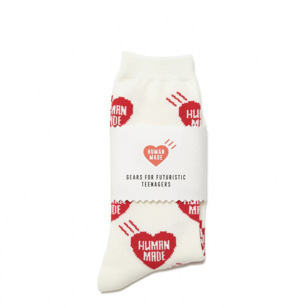 HUMAN MADE(ヒューマンメイド)のHUMAN MADE HEART PATTERN SOCKS 靴下　nigo メンズのレッグウェア(ソックス)の商品写真