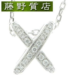 ショーメ(CHAUMET)の (新品仕上げ済）ショーメ CHAUMET ジュ ドゥ リアン ショーメ ダイヤ ネックレス K18 WG × ダイヤモンド 082215 保証書 ペンダント 8512(ネックレス)