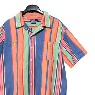 ポロラルフローレン(POLO RALPH LAUREN)のポロ ラルフローレン ストライプシャツ オープンカラーシャツヴィンテージ XL(シャツ)