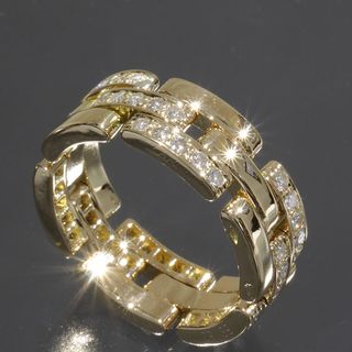 カルティエ(Cartier)のカルティエ 指輪 パンテールダイヤリング 750 62 メンズ 歪み E0156(リング(指輪))