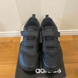 アディダス(adidas)のadidas スニーカー　ベルクロ　ブラック　21.5cm (スニーカー)