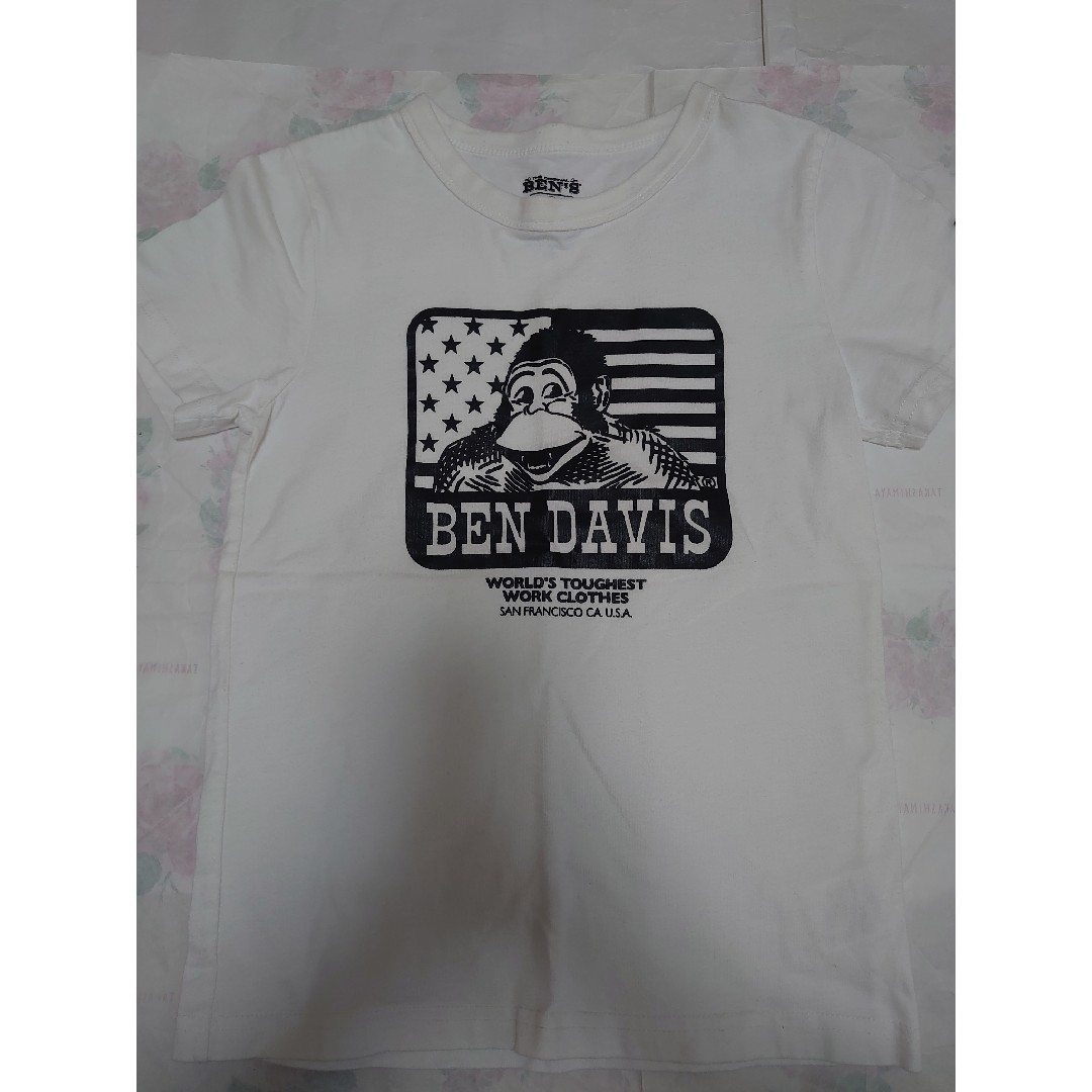 BEN DAVIS　半袖白Tシャツ　130（120） キッズ/ベビー/マタニティのキッズ服男の子用(90cm~)(Tシャツ/カットソー)の商品写真