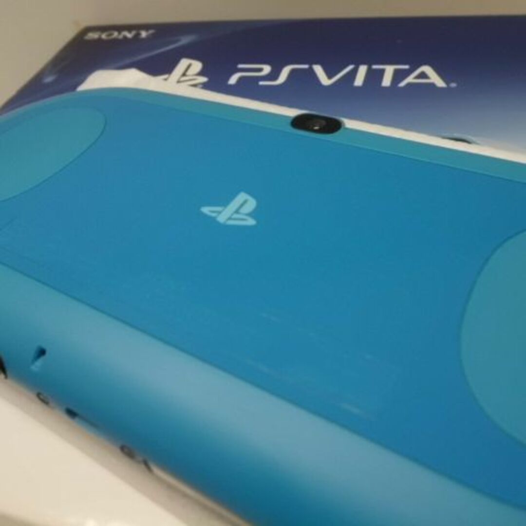 PlayStation Vita(プレイステーションヴィータ)のPSVITA PCH-2000 Aqua Blue エンタメ/ホビーのゲームソフト/ゲーム機本体(携帯用ゲーム機本体)の商品写真