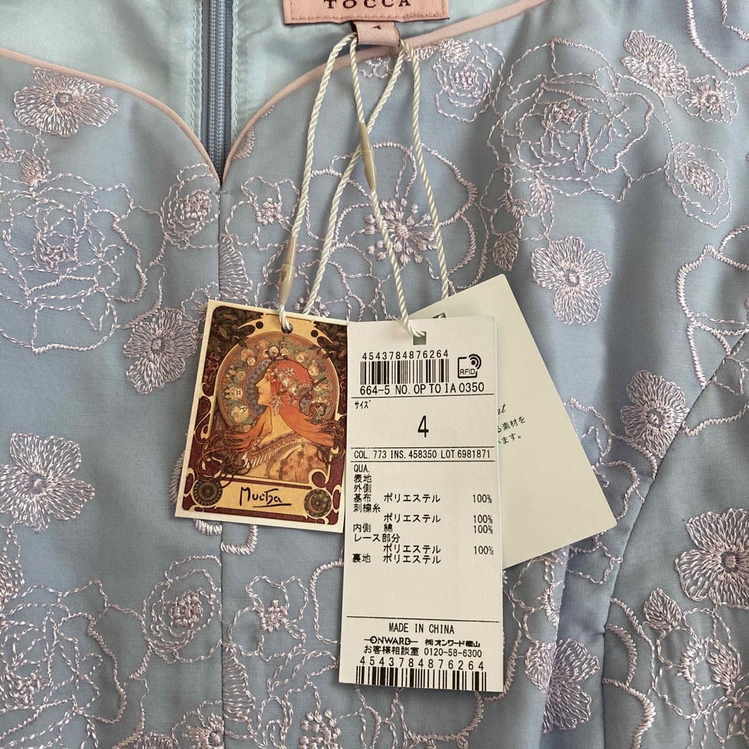 未使用 TOCCA ROSE OF MUCHA ドレス 未使用 TOCCA ROSE OF MUCHA ドレス