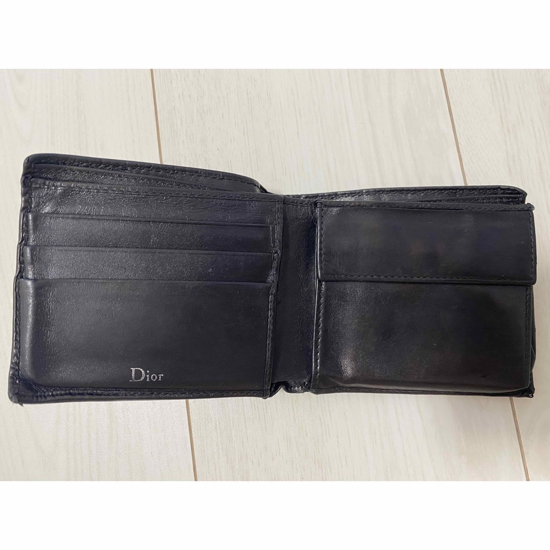 ☆本日限定価格☆ ディオールオム 二つ折り 財布 ブラック ロゴ