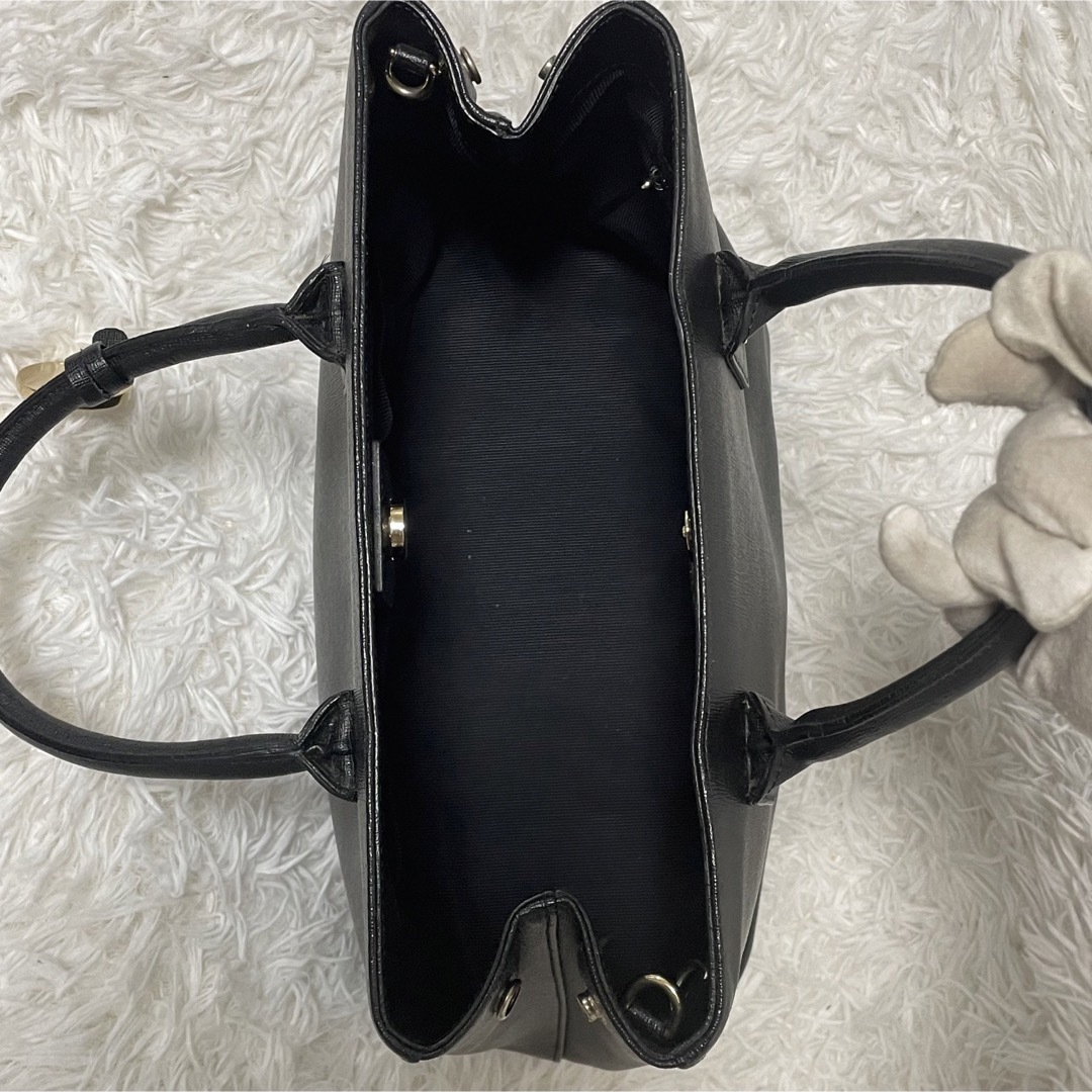 Furla(フルラ)の✨美品✨人気✨フルラ リンダ 2way ショルダーバッグ オールレザー 黒 レディースのバッグ(ショルダーバッグ)の商品写真