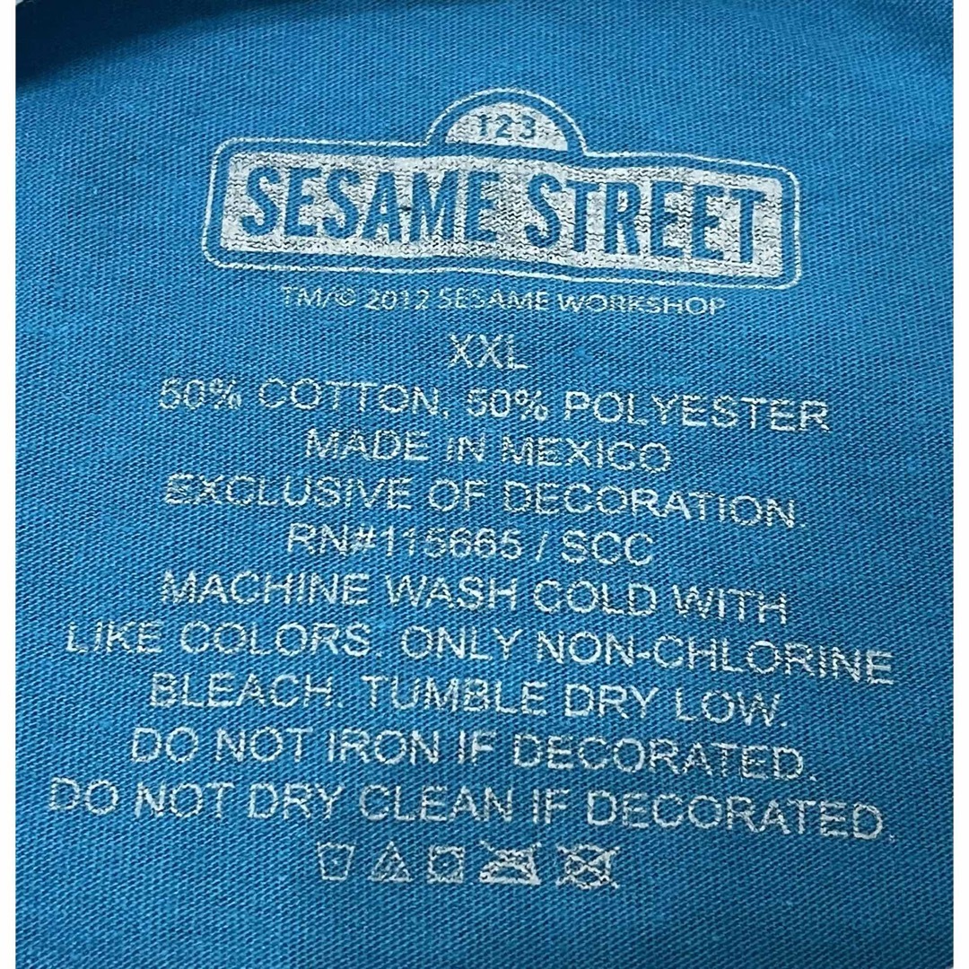 SESAME STREET(セサミストリート)の【セサミストリート】Tシャツ② 2XLサイズ クッキーモンスター メンズのトップス(Tシャツ/カットソー(半袖/袖なし))の商品写真