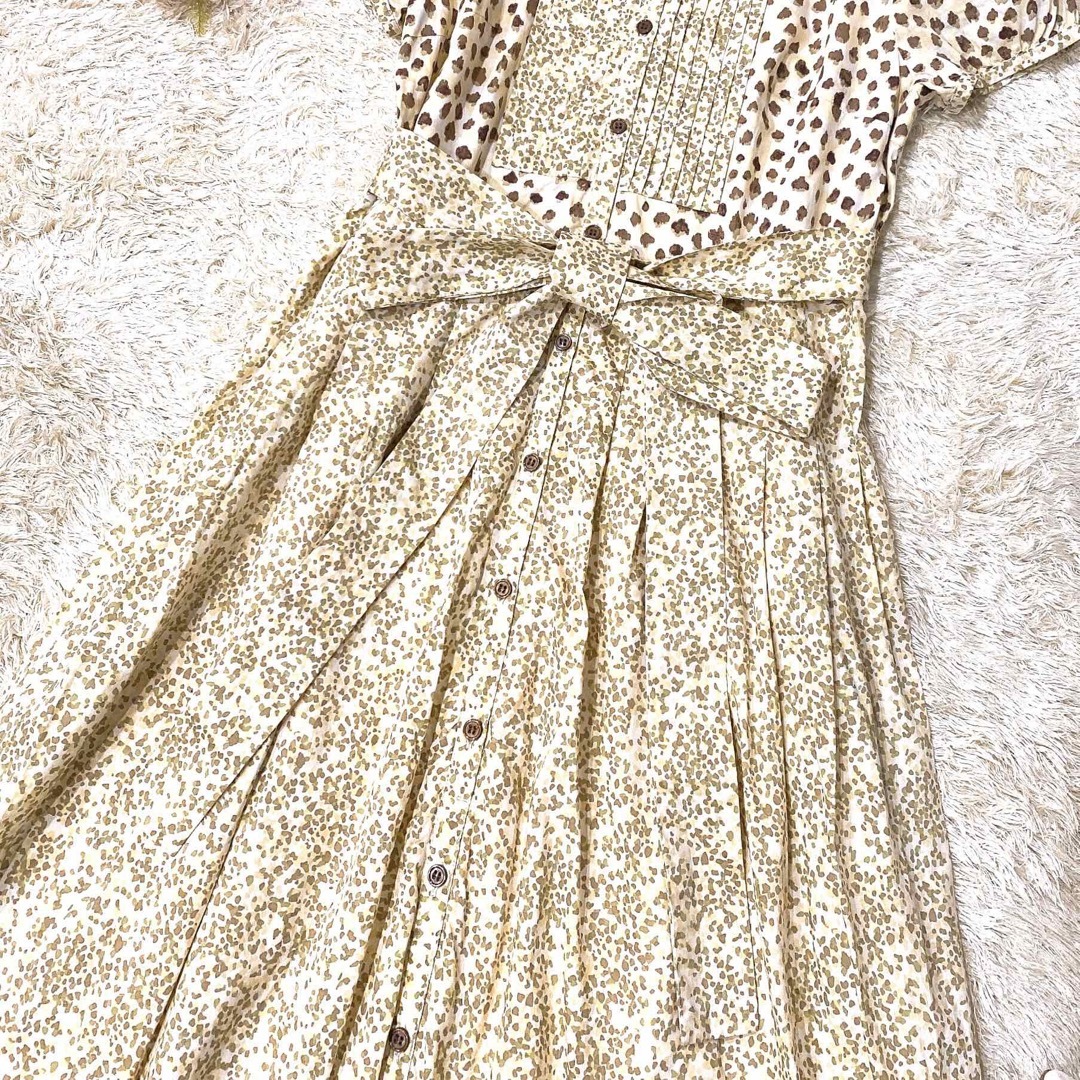 TOCCA - 【極美品】トッカ 小花柄シャツワンピース ウエストリボン