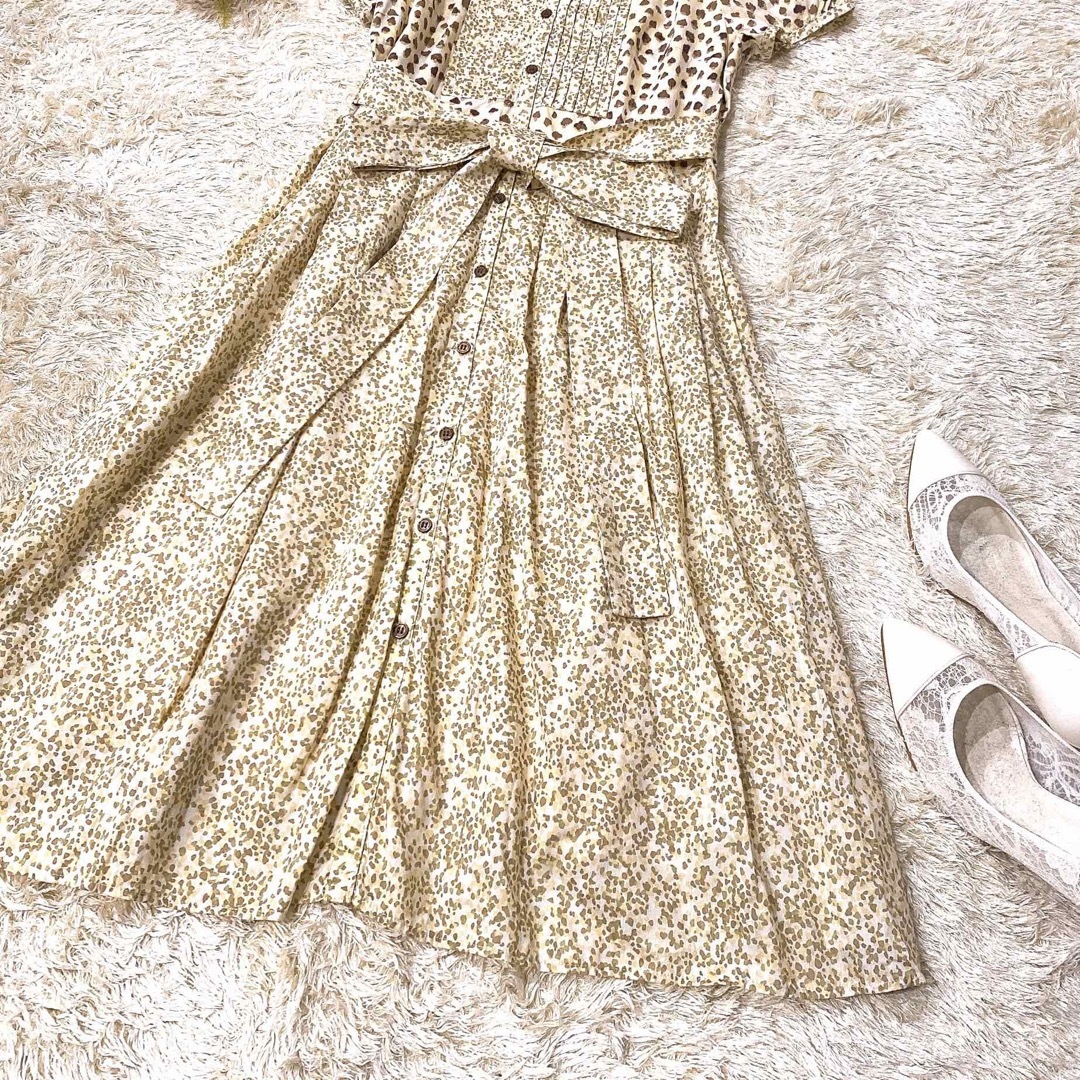 TOCCA - 【極美品】トッカ 小花柄シャツワンピース ウエストリボン