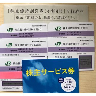 JR東日本株主優待5枚（最新版）(鉄道乗車券)