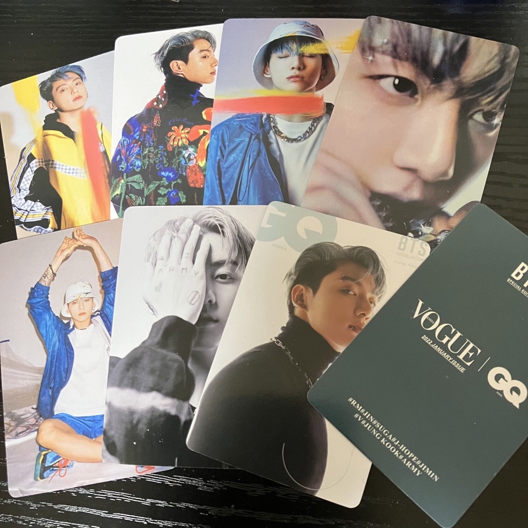 ジョングク JUNGKOOK トレカ GQ 7枚セット Vogue | フリマアプリ ラクマ ジョングク JUNGKOOK トレカ GQ 7枚セット Vogue | フリマアプリ ラクマ