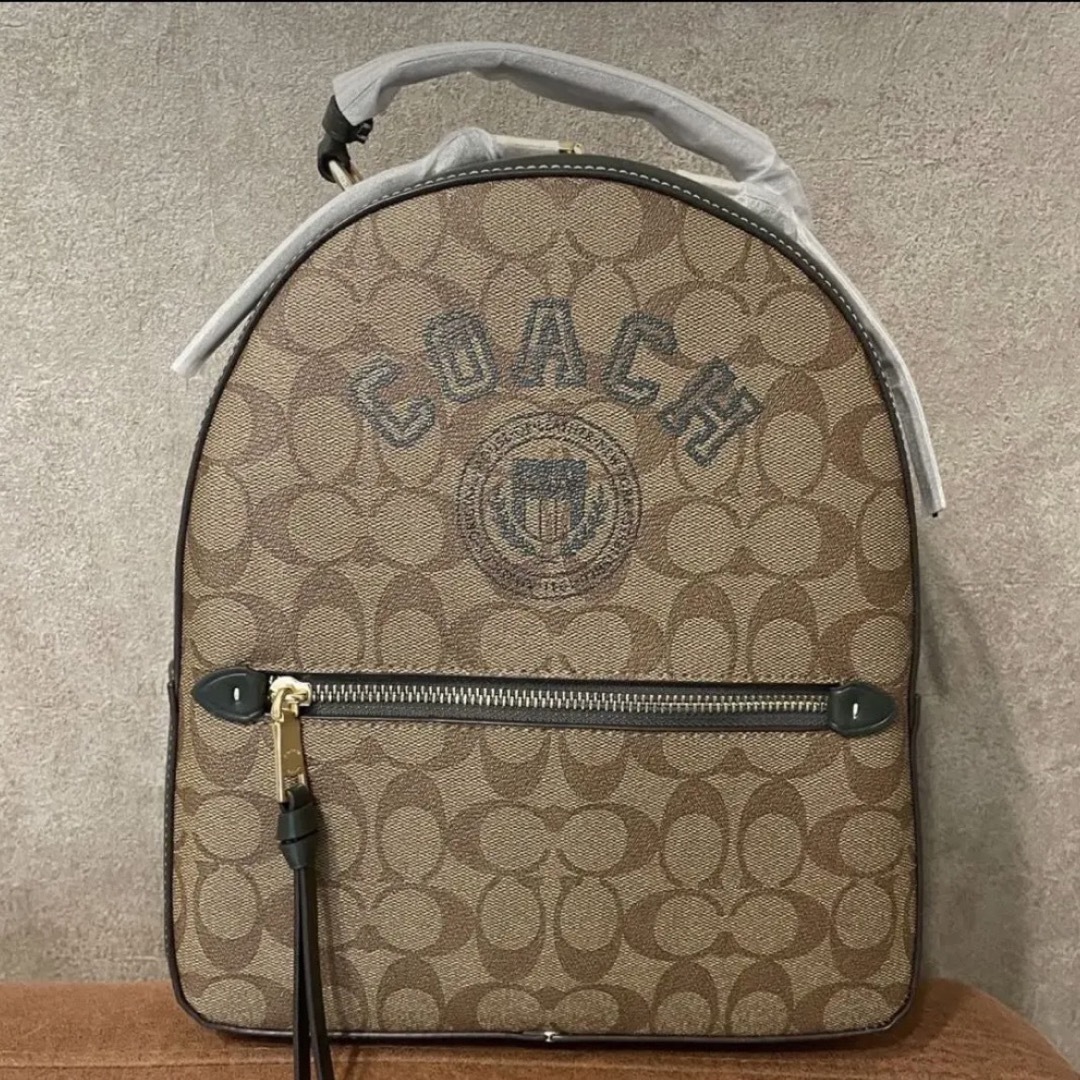 【新品未使用】COACH バックパック リュック ブラウン×グリーン