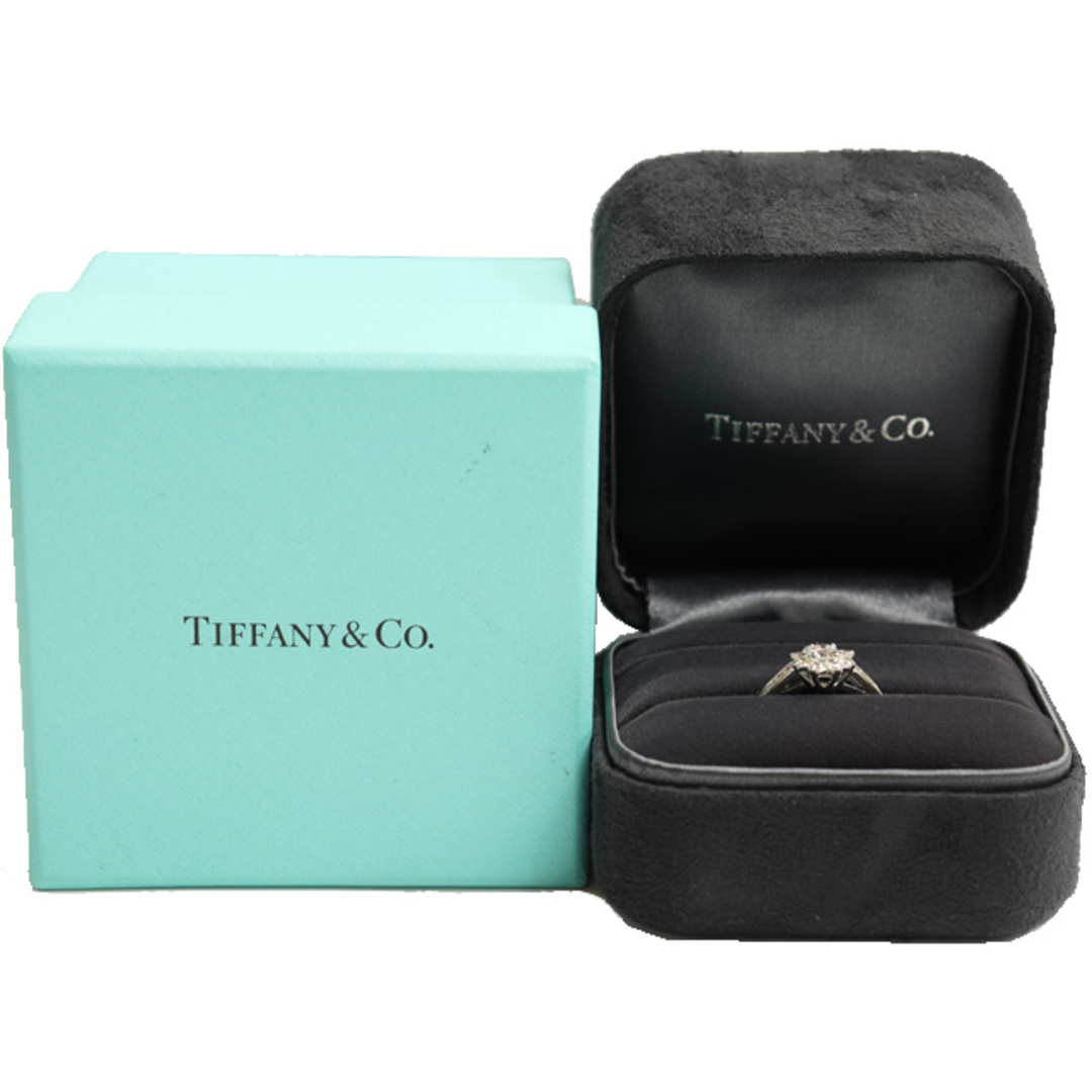 Tiffany & Co.(ティファニー)の (新品仕上げ済) ティファニー TIFFANY フローラ ダイヤ リング PT950 × ダイヤモンド 約13.5号 指輪 花 フラワー 8829 レディースのアクセサリー(リング(指輪))の商品写真