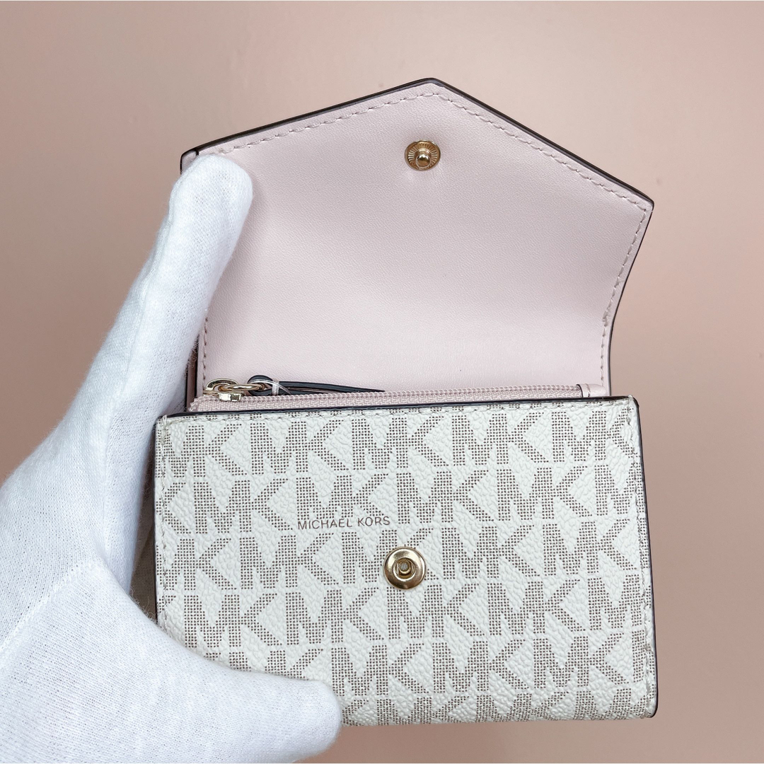 MICHAEL KORS マイケルコース 折り財布    バニラ　ピンク　新品