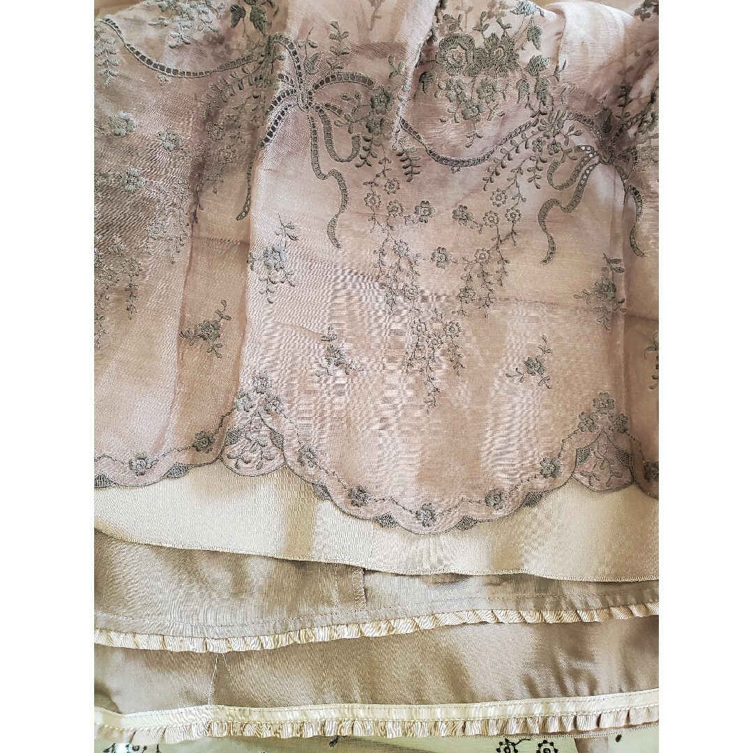 Daisy linフォクシーシルクワンピース刺繍入りサイズ38 7