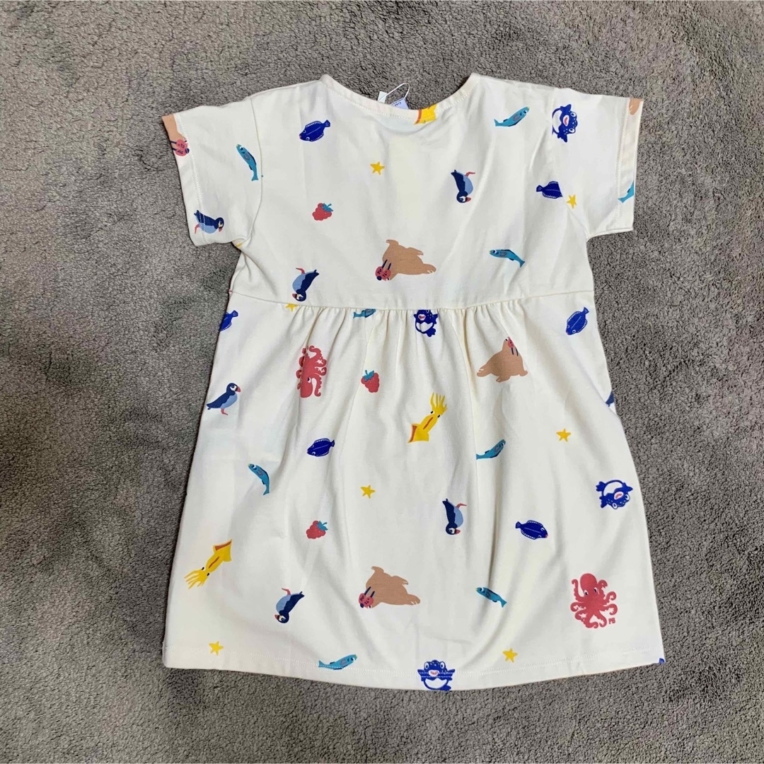 PETIT BATEAU(プチバトー)の専用出品　☆プチバトー☆プリント　半袖ワンピース　36m キッズ/ベビー/マタニティのキッズ服女の子用(90cm~)(ワンピース)の商品写真