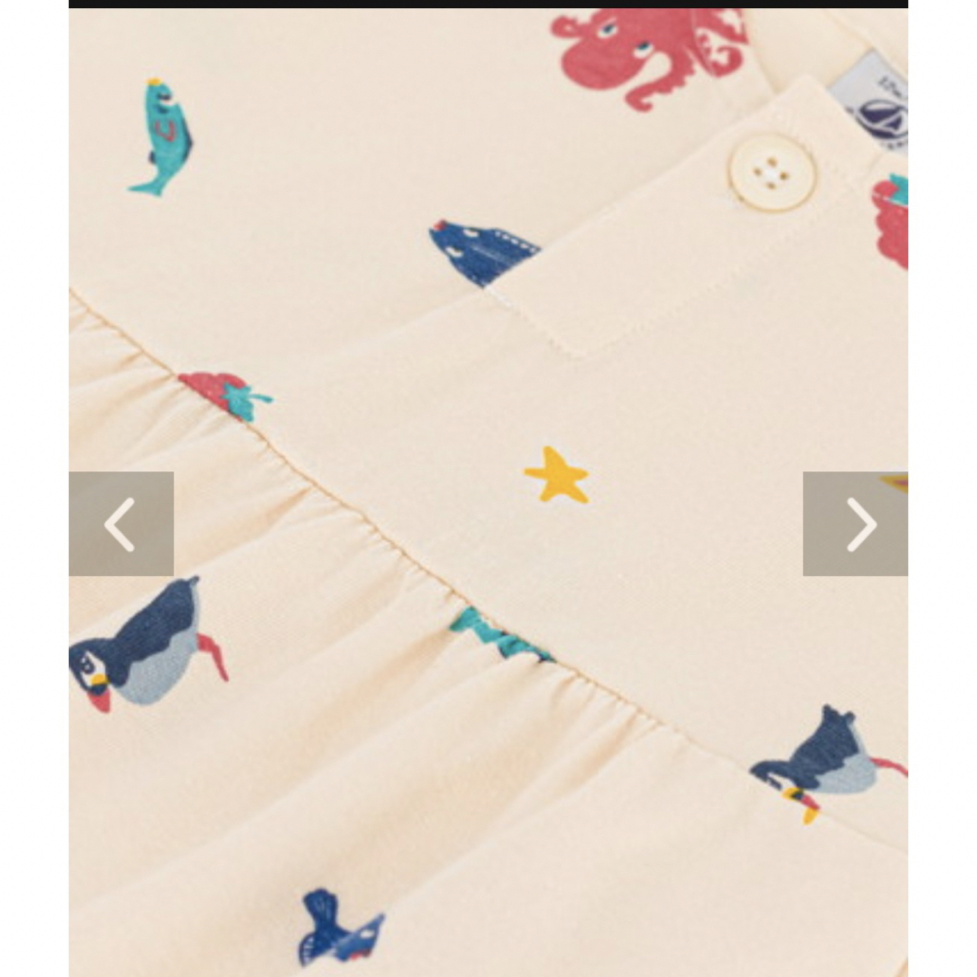 PETIT BATEAU(プチバトー)の専用出品　☆プチバトー☆プリント　半袖ワンピース　36m キッズ/ベビー/マタニティのキッズ服女の子用(90cm~)(ワンピース)の商品写真