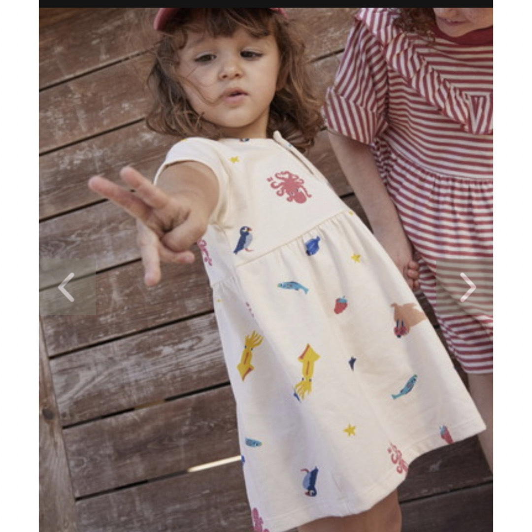 PETIT BATEAU(プチバトー)の専用出品　☆プチバトー☆プリント　半袖ワンピース　36m キッズ/ベビー/マタニティのキッズ服女の子用(90cm~)(ワンピース)の商品写真