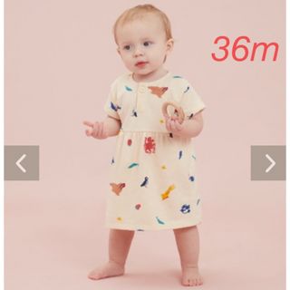 プチバトー(PETIT BATEAU)の専用出品　☆プチバトー☆プリント　半袖ワンピース　36m(ワンピース)