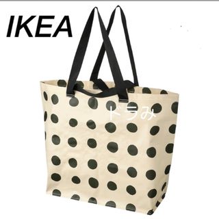 イケア(IKEA)のIKEA　イケア　セックシェラ　キャリーバッグ　水玉柄　1枚　エコバッグ(トートバッグ)