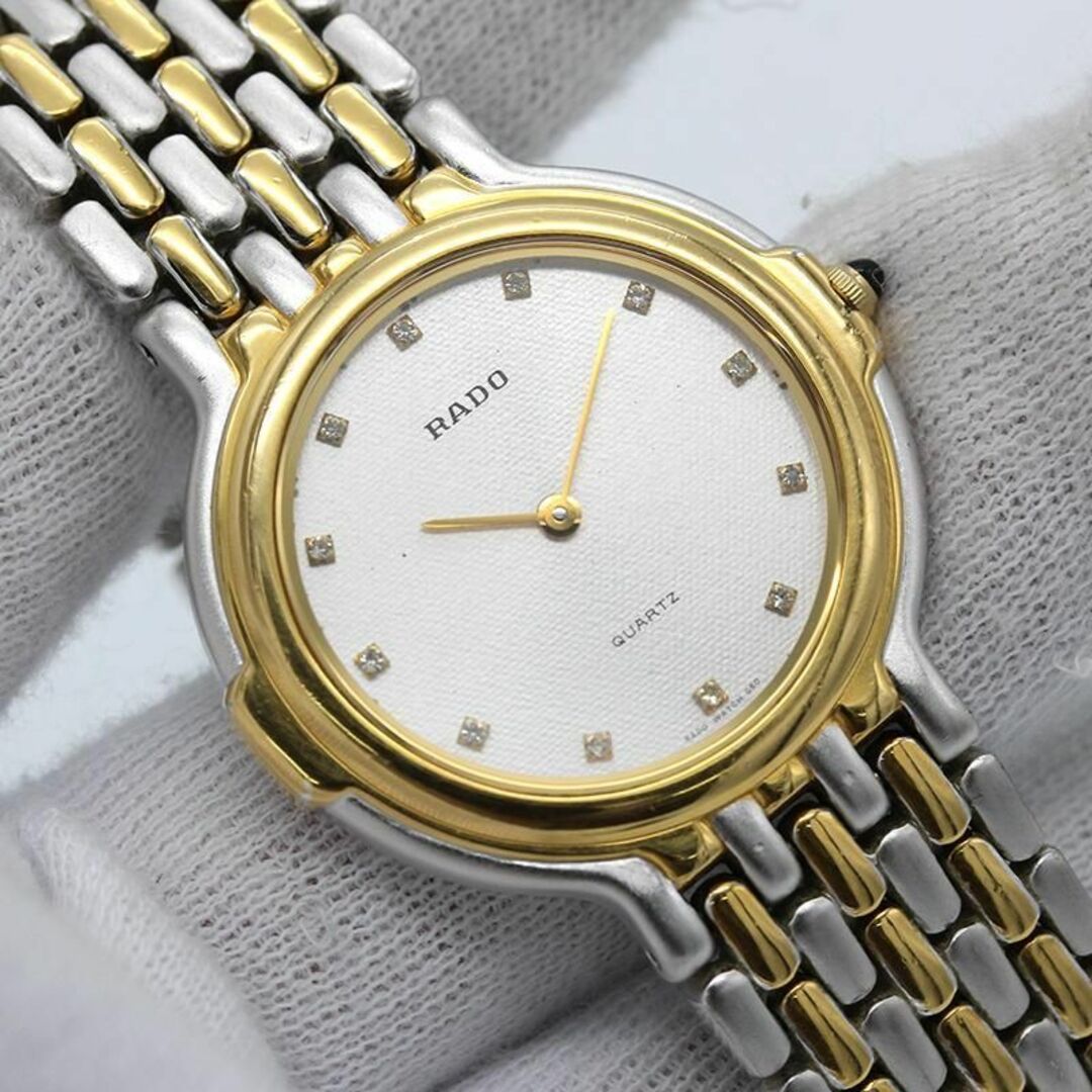 ラドー 12Pダイヤ 121.9596.2 メンズ 腕時計 A01892 - 腕時計(アナログ)