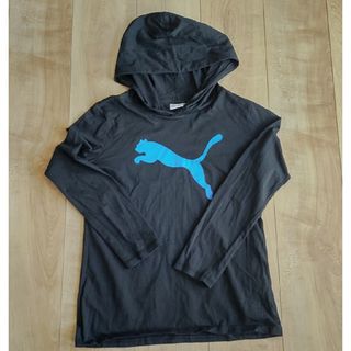 プーマ(PUMA)の美品!　プーマ　フード付き長袖　薄手　サイズ10−12(Tシャツ/カットソー)